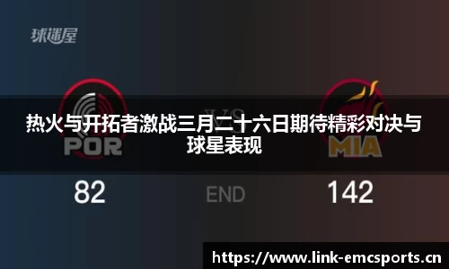 热火与开拓者激战三月二十六日期待精彩对决与球星表现
